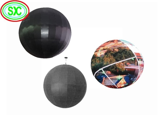 Uma propaganda exterior flexível de 360 graus conduziu a esfera interna P4.8 da bola da tela de exposição