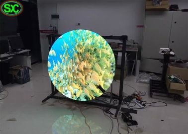 360 graus que anunciam a exposição conduzida Rgb P5, esfera conduziram a tela video da bola